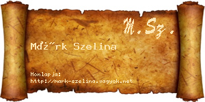 Márk Szelina névjegykártya